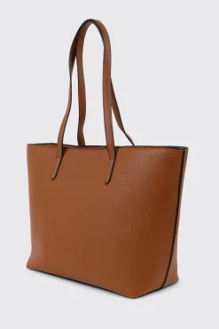 Pebbled Faux Leather Tote