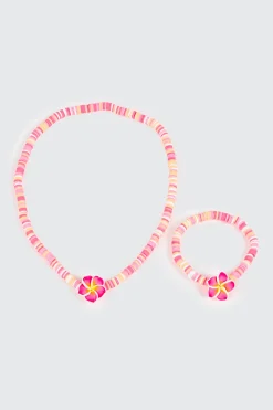 2 Piece Hibiscus Jewelry Set