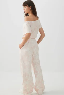 Pink Camo Wide Leg Sweatpants
