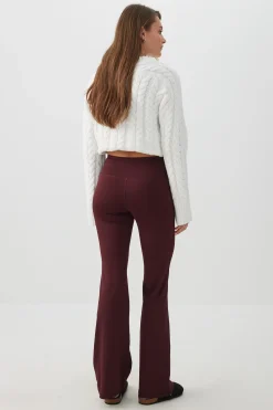 Pintuck Flare Leggings