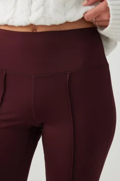 Pintuck Flare Leggings
