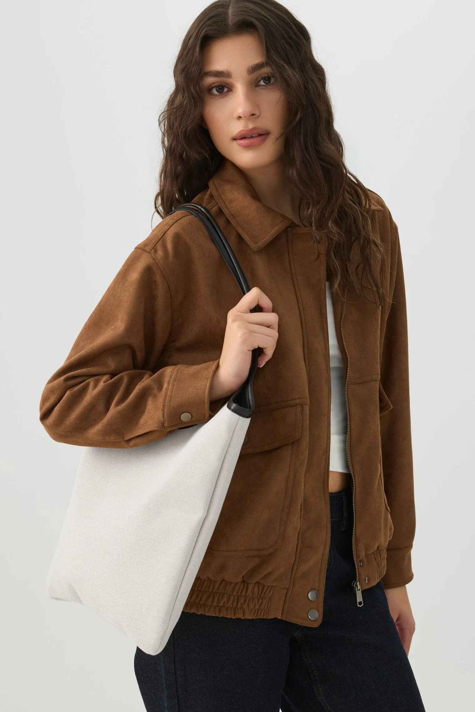 Piped Trim Tote Bag