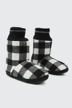 Plaid Bootie Slippers