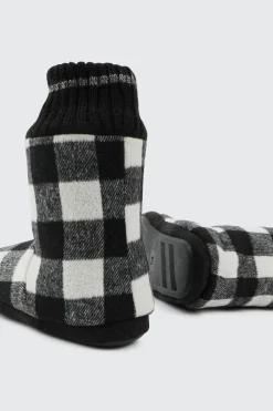 Plaid Bootie Slippers for men