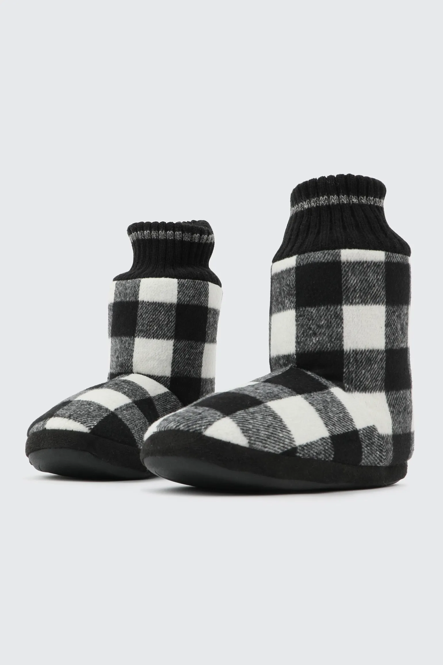 Plaid Bootie Slippers for men