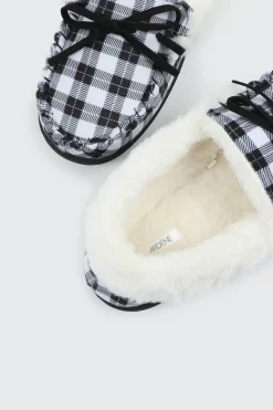 Plaid Moccasin Slippers