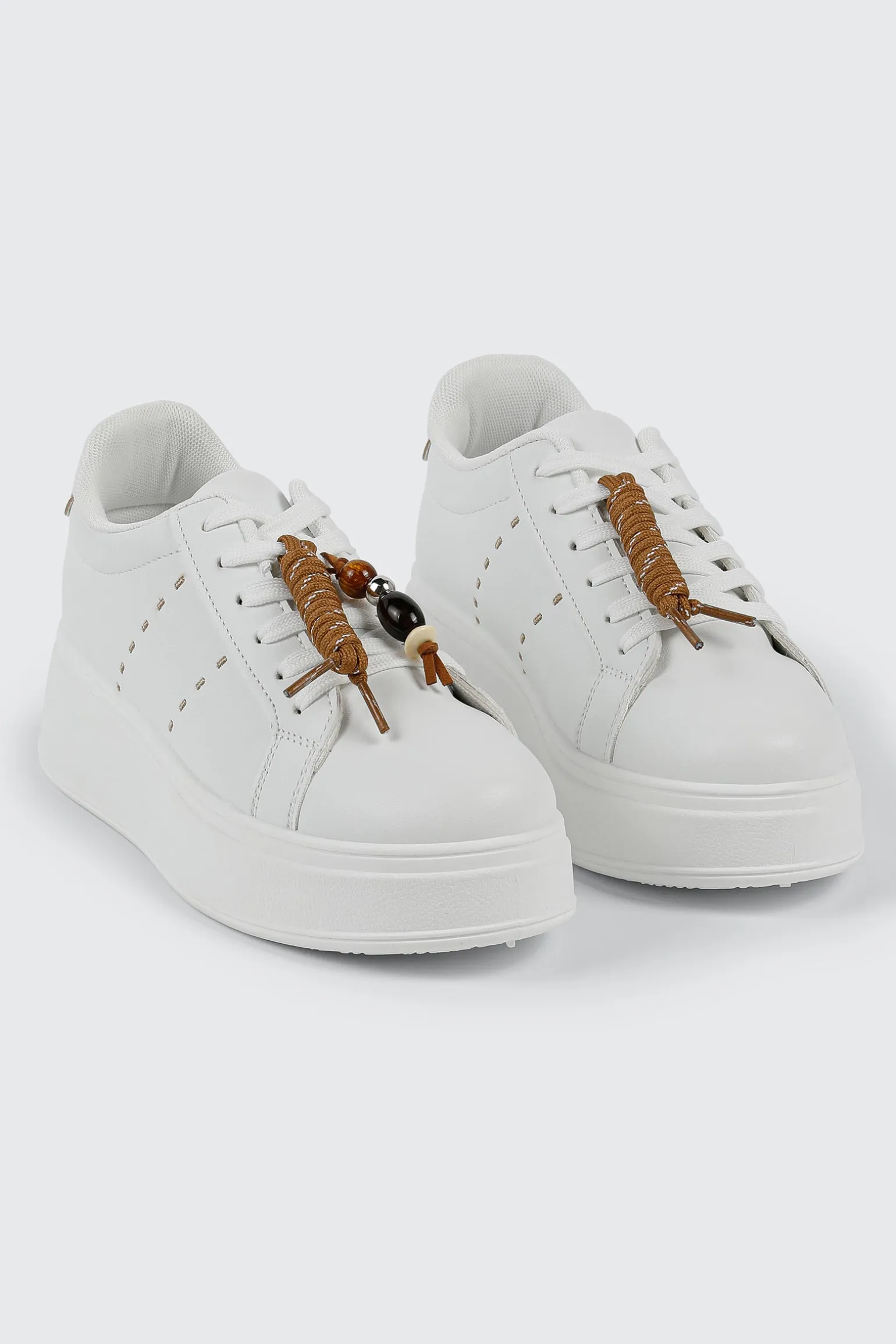 Platform Sneakers with Removable Charm