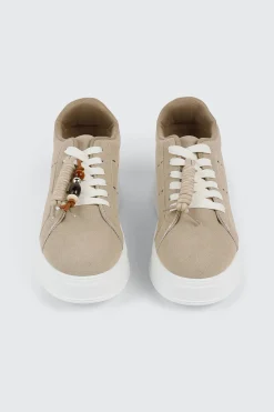 Platform Sneakers with Removable Charm
