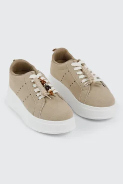 Platform Sneakers with Removable Charm