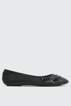 Pleated Ballet Flats