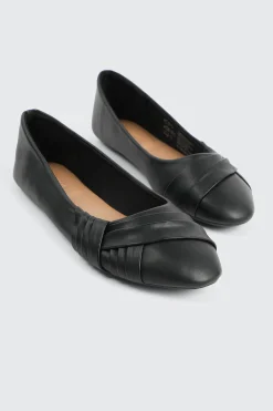 Pleated Ballet Flats