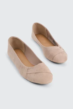 Pleated Ballet Flats