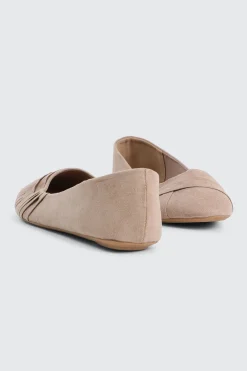 Pleated Ballet Flats