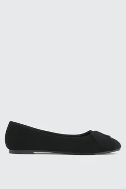 Pleated Ballet Flats