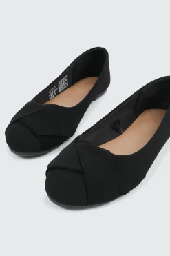 Pleated Ballet Flats