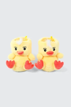 Plush Yellow Duck Slippers