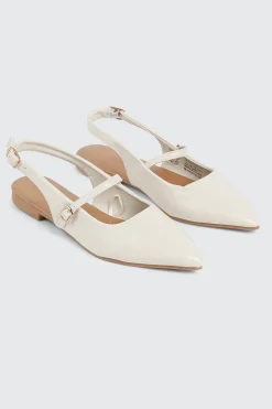 Pointed Slingback Flats