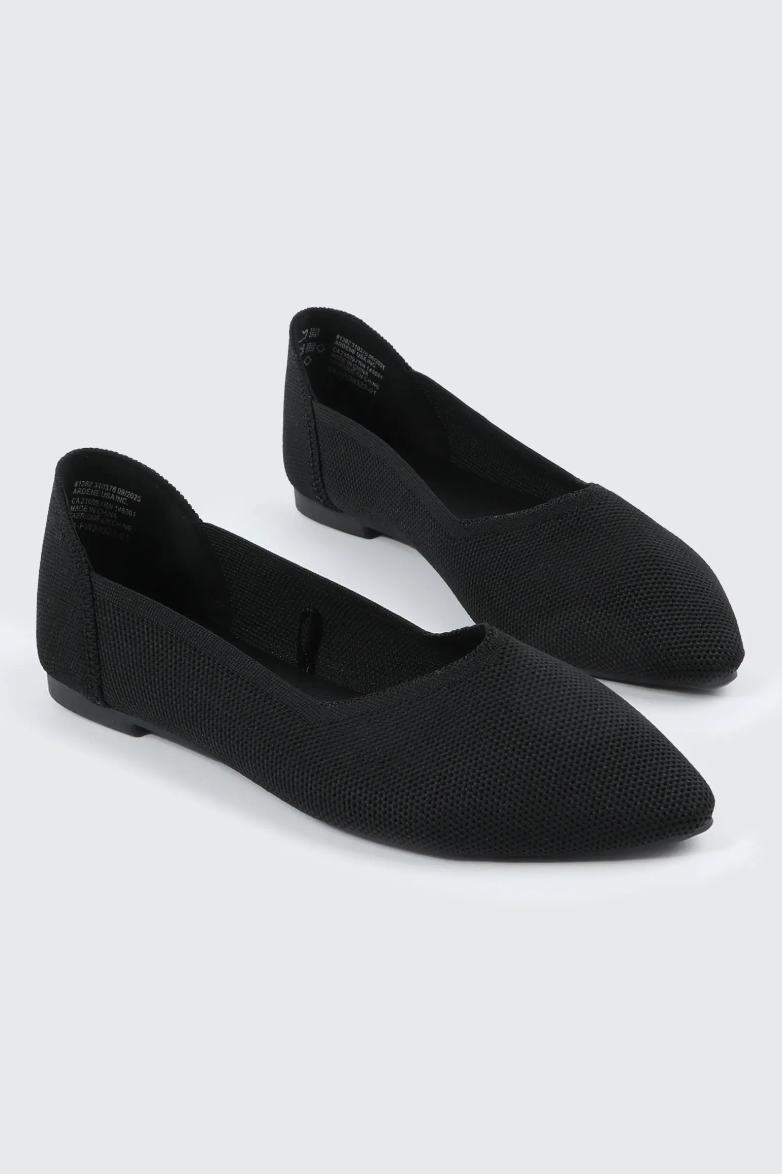 Pointed Toe Knit Flats
