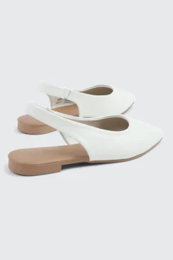 Pointed Toe Slingback Flats