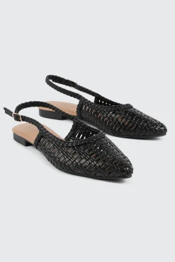Pointed Toe Slingback Flats