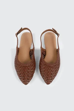 Pointed Toe Slingback Flats