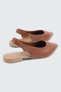 Pointed Toe Slingback Flats