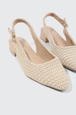 Pointed Toe Slingback Flats