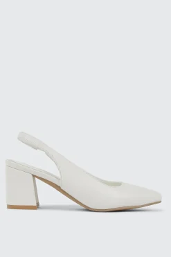 Pointed Toe Slingback Heel Pumps
