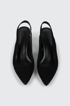 Pointed Toe Slingback Heel Pumps
