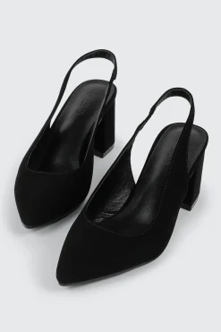 Pointed Toe Slingback Heel Pumps