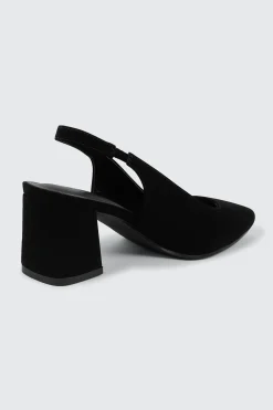 Pointed Toe Slingback Heel Pumps