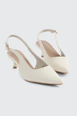 Pointed Toe Slingback Heels