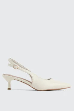 Pointed Toe Slingback Heels
