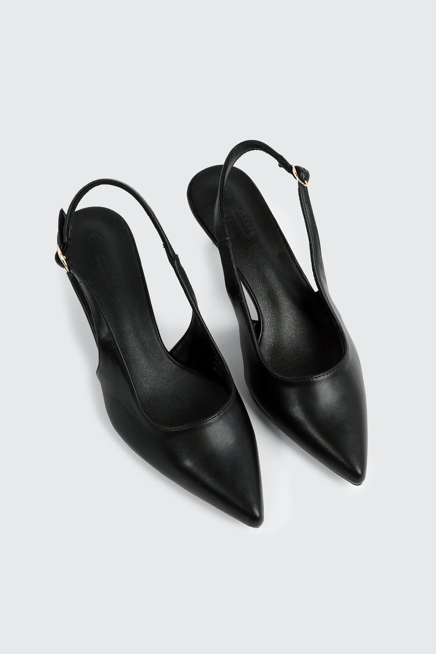 Pointed Toe Slingback Heels
