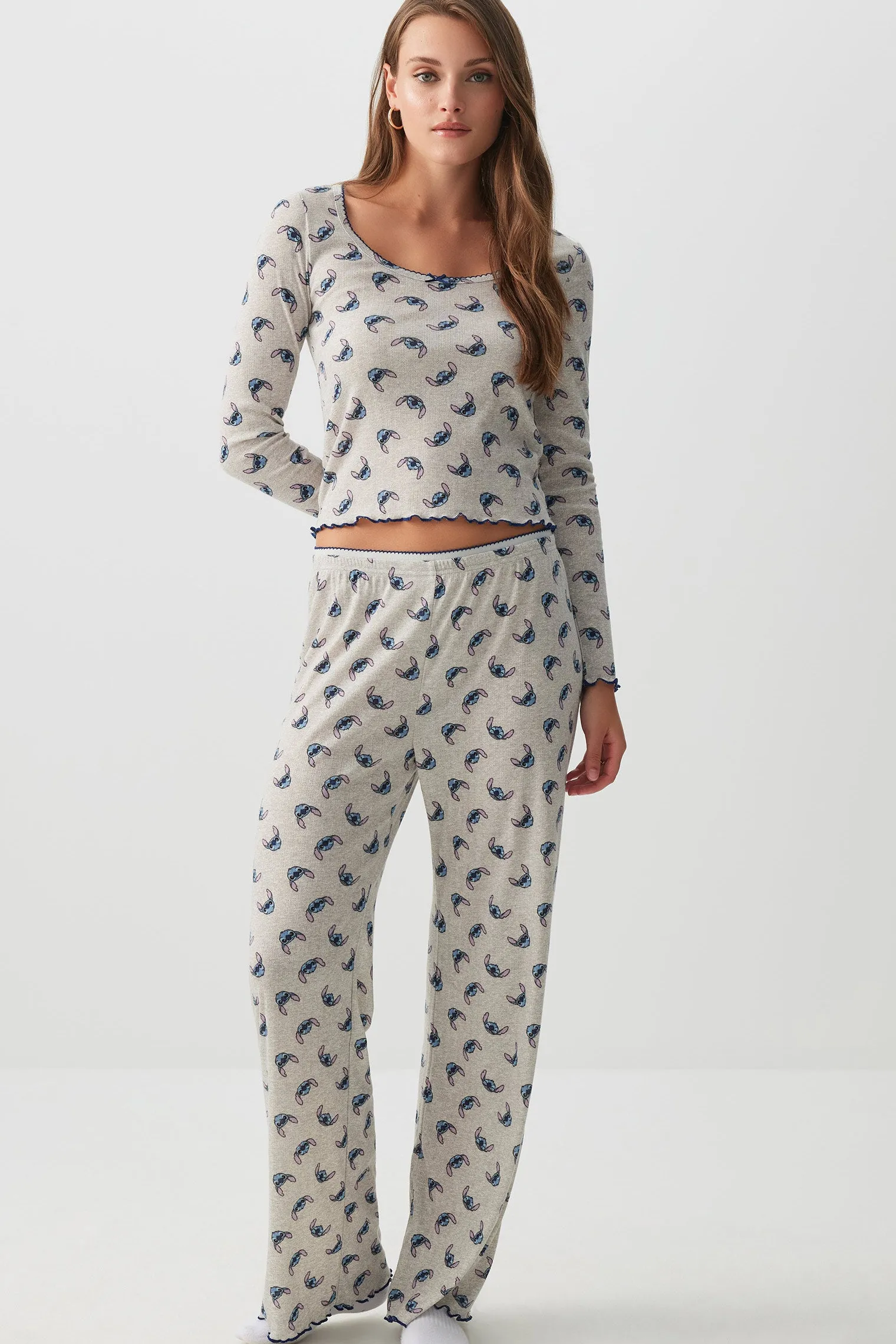 Pointelle Stitch PJ Set