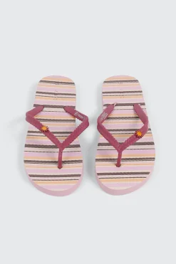 Printed Braided Flip Flops