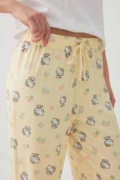 Printed Straight Leg PJ Pants