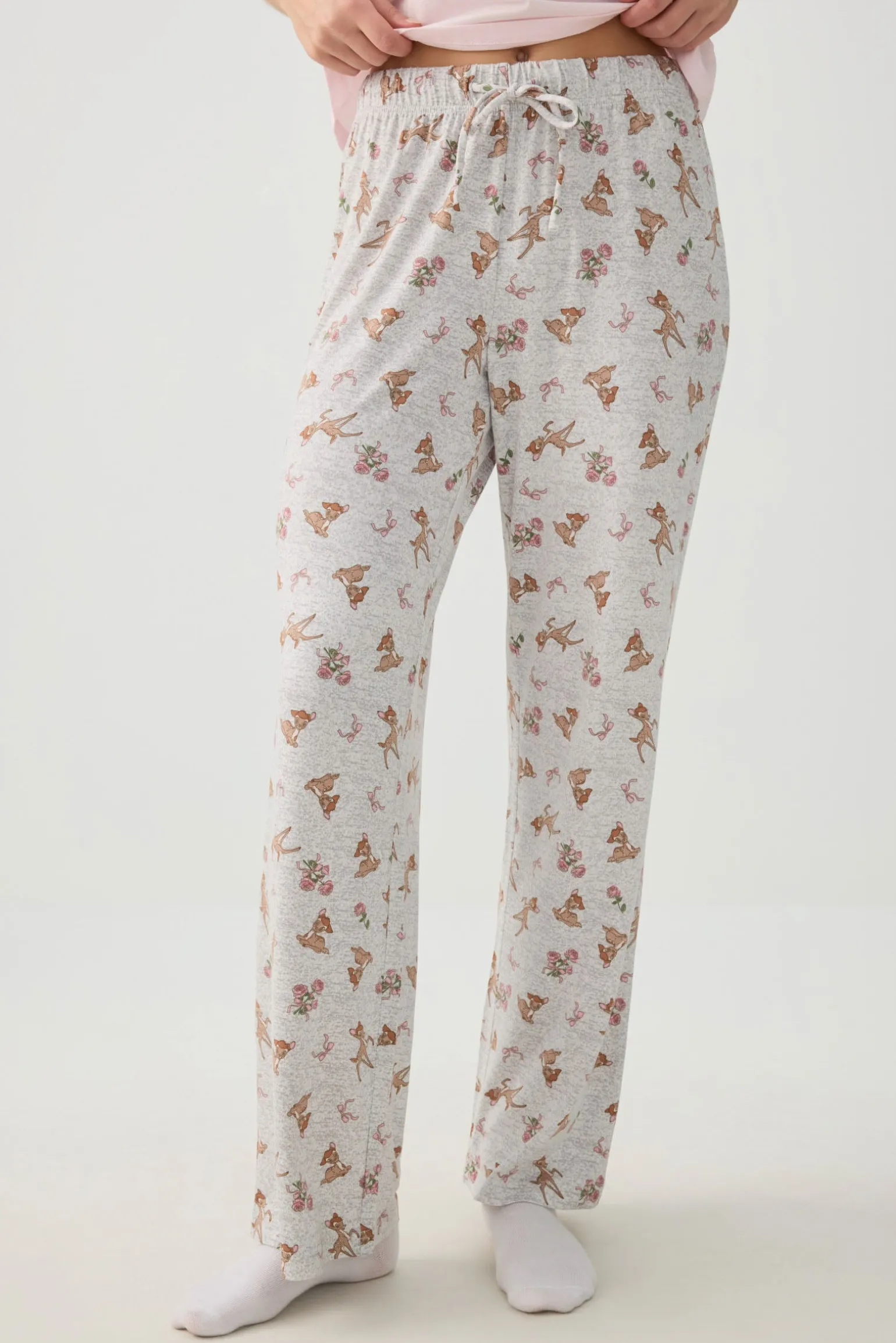 Printed Straight Leg PJ Pants