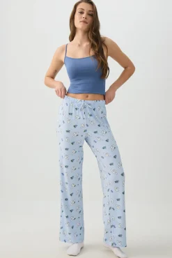 Printed Straight Leg PJ Pants