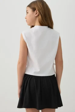 Printed Tank Top with Side Bows