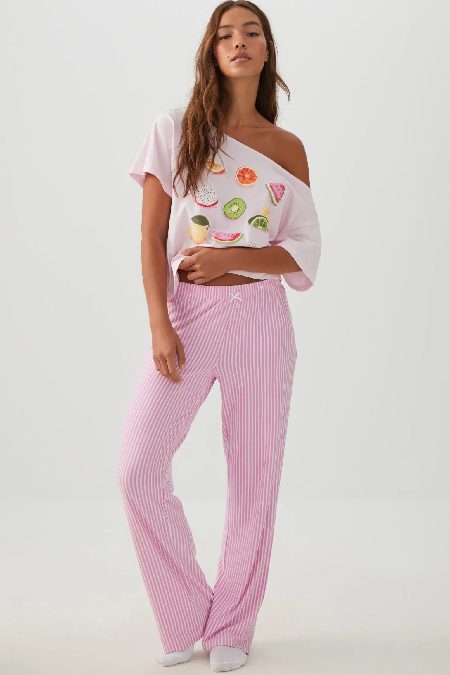 Printed Ultra Soft Straight Leg PJ Pants