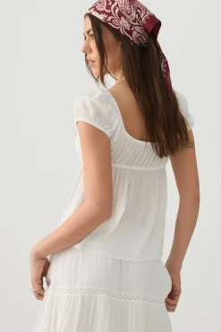 Puff Sleeve Babydoll Top