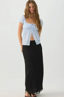 Puff Sleeve Babydoll Top