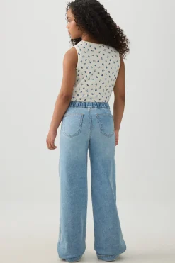 Pull On Wide Leg Jeans