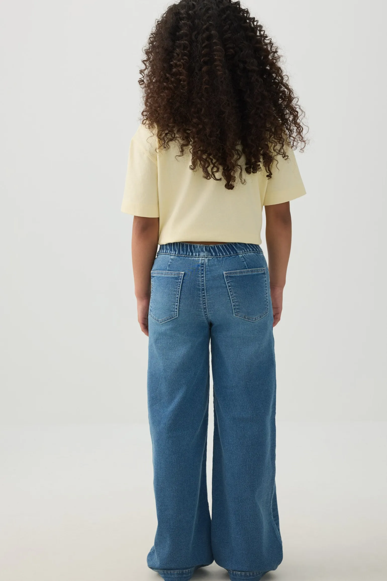 Pull On Wide Leg Jeans
