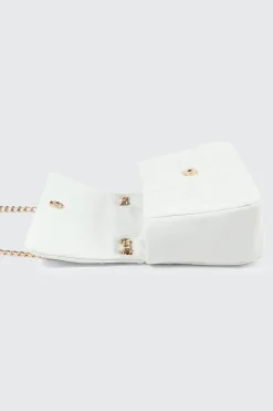 Quilted Faux Leather Crossbody Bag