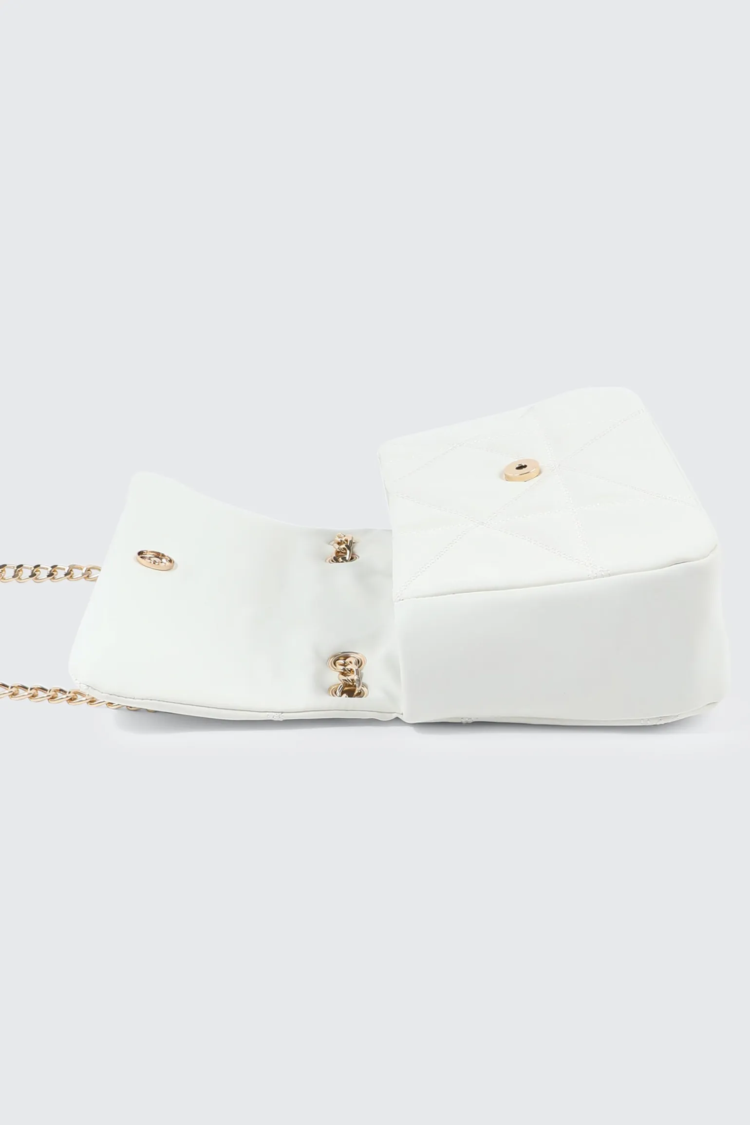 Quilted Faux Leather Crossbody Bag
