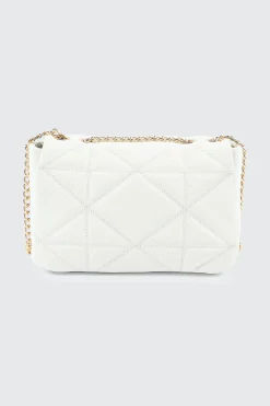 Quilted Faux Leather Crossbody Bag