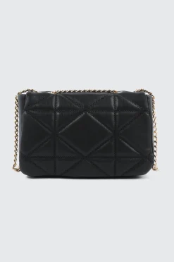 Quilted Faux Leather Crossbody Bag
