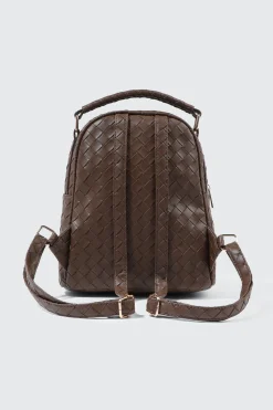 Quilted Woven Mini Backpack